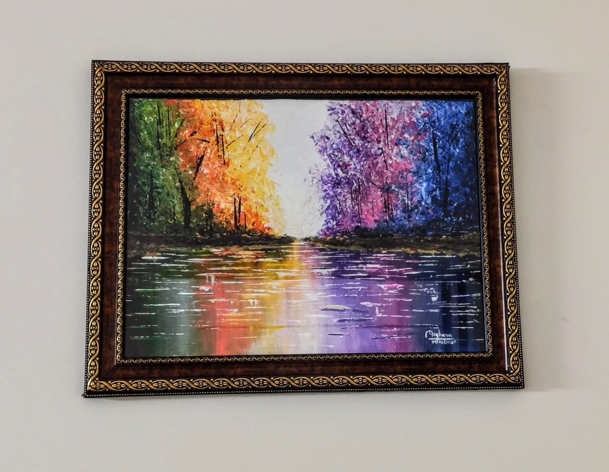 Colors are the smiles of nature (Knife&nbsp;Painting)